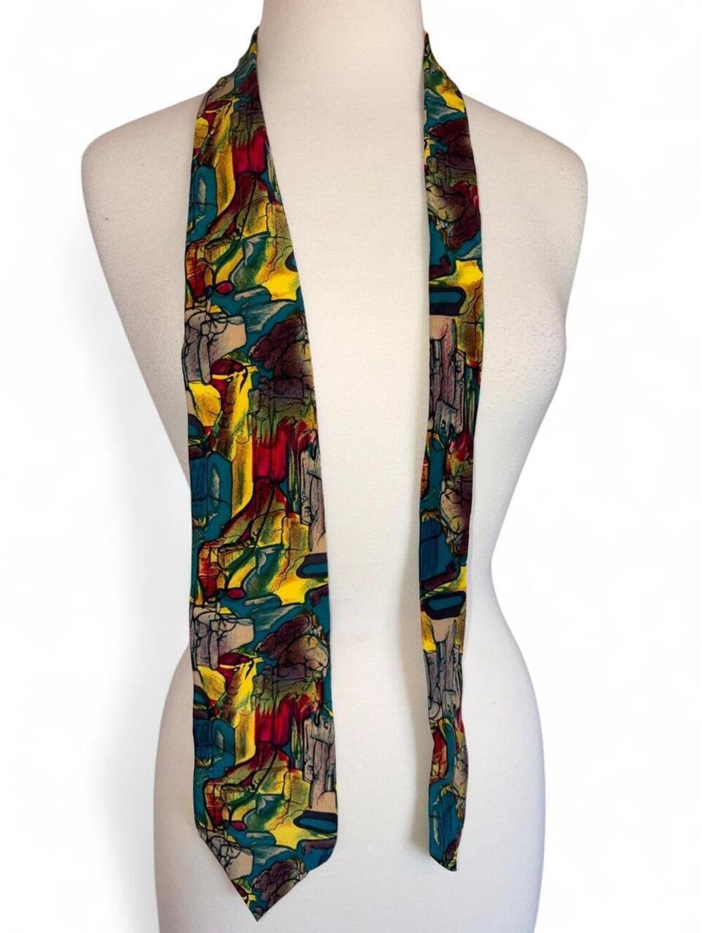 Vintage Molecular Expressions by Stonehenge 100% Silk Tie